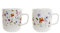 PLUS HOME MUG PORCELANA 11,5X8,5X10 380ML, BLOOM PACK 2.