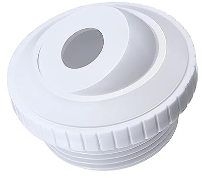 FZQBEY Pool zubehör, Pool Einlaufdüse, Schwimmbaddüse, Pool Augapfel Düse, Pool Auslassdüse, Rücklaufdüse Universal, kompatibel mit 3/4 Zoll Gewinde, Rückstrahl mit weißer Öffnung (1 pcs)