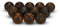 FURNISHFUL FINESSE Ceramic Knobs for Cabinet Dresser Drawer and Furniture Hand Painted Antique Boho Cupboard Pull Handle Multicolor Interior Décor Knobs - Pack of 12