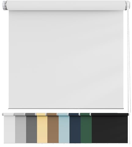 Aluminium-Jalousie 100 x 230 cm, Sichtschutz, Lichtschutz, Blendschutz, Alu-Jalousie, mit Aluminium-Schienen, für Fenster und Tür, Weiß