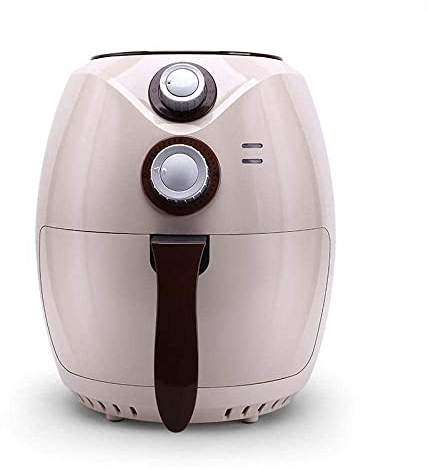 FLOWFX Freidora De Aire Cocina De Inducción Saludable Horno Freír Sin Aceite Bajo En Grasa 3.5L, Temperatura Ajustable, Temporizador, 1400W Beige Cada Familia Lofty Ambition