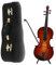 1 Satz Modell Geige Mini-geigenspielzeug Schreibtischdekoration Kleinste Geige Der Welt Desktop-geigendekor Miniatur-geigenmodell Mini-spielzeug Miniaturen Violine Holz Requisiten