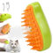 Steamy Cat Brush,Cat steamy brush,3-in-1-dampfbürste für katzen,Katze Pflege Bürste,Dampfbürste Katze Hund,Steamy Brush Katze,Katzenbürste mit Dampf,Haustierbürste,Katzenspray Massagekamm