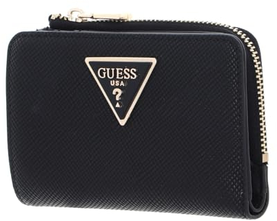 GUESS Damen Laurel Zip Around Card Case Wallet, Schwarz, One Size, Kartenhalter
