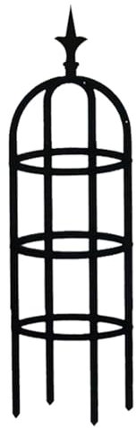 Rosensäule Metall Stabil Wetterfest Garten Rankgitter Rankhilfe Ranksäule Metallsäule Gartensäule Tomatenkäfig Pflanzenstütze Obelisk Klettergerüst Spalier Rankgitter Kletterhilfe Für , Geißblat