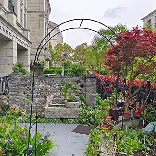 SDdPulse Arco de jardín de entrada, arco de rosas independiente, pérgola trepadora de plantas, cenador decorativo para bodas, fiestas, para interiores y exteriores, varias enredaderas de plantas