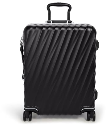 TUMI Continental Handgepäckkoffer mit 19 Grad Rahmen, leicht, Hartschalengepäck, 55,4 x 40,1 x 22,9 cm, Schwarze Textur., Carry-On 22-Inch, Continental Handgepäck mit 4 Rädern