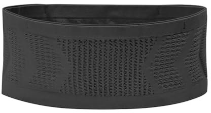 Daelesr Universeller Laufgürtel, Multifunktionale Atmungsaktive Verdeckte Gestrickte Hüfttasche, Eng Anliegende Passform, Schwarz, S