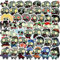 50 Stück Zombie Aufkleber Niedliche Wasserdicht Zombie Meme Aufkleber für Skateboard Scrapbook Laptop Auto Fahrrad Gepäck Motorrad,Vinyl Trendy Cartoon Horror Aufkleber für Erwachsene Jugendliche
