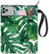 CRASPIRE Couverture de Livre de Protection de Livre de Plante Tropicale Verte Couverture de Livre pour Livres Brochés Couverture de Livre en Tissu Lavable avec Fermeture Éclair et Poche Supplémentaire