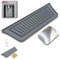 Kühlschrank Tropfschale für Eis- & Wasserspender für LG | Premium passgenau | Magnetisch | MultiDoor, SideBySide (Grau, Model 1)