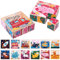 Würfelpuzzle Holz, 6 in 1 Tier & Verkehrsmittel Motive Holzpuzzle mit 18 Würfel, Montessori Spielzeug 3D Bilderwürfel Puzzlespiele Geschenk für Kinder Jungen Mädchen ab 3 4 5 Jahren