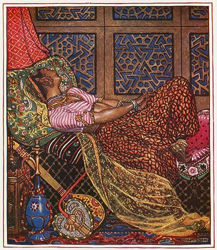 MNMSBFXQ Klassische Malerei Moderne Leinwand Bilde Leinwand Abstrakt Kunstwerk Zira in Gefangenschaft von Byam Liston Shaw Kunstwerk Dekor für Bürodekoration 60x90cm