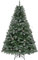 YITAHOME 182cm Künstlicher Weihnachtsbaum mit Schnee & Kiefernzapfen, ca. 880 Spitzen, Naturgetreu Tannenbaum mit Metallständer & Klappsystem, Schnellaufbau für Zuhause Geschäfte, 182 x Φ105cm