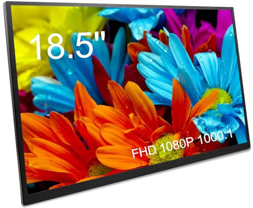 Maovz Monitor portátil grande de 18.5 pulgadas, 1080P FHD IPS extensor de pantalla para laptop, monitor de viaje HDMI tipo C para portátil/PC/Mac/teléfono/PS/Xbox, Plug & Play (18.5 pulgadas)
