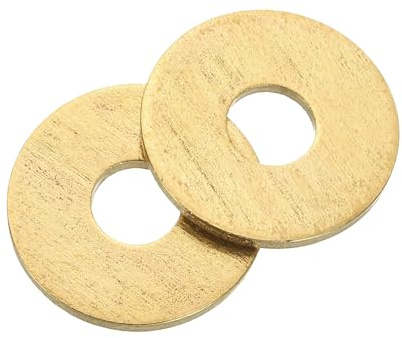 QUARKZMAN 16 Stück Unterlegscheiben Set, M6 x 18mm x 1.5mm Messing Ring Beilagscheiben Sortiment, Flach Sicherungsscheiben Dichtungsring Metallscheiben für Schrauben Bolzen Muttern