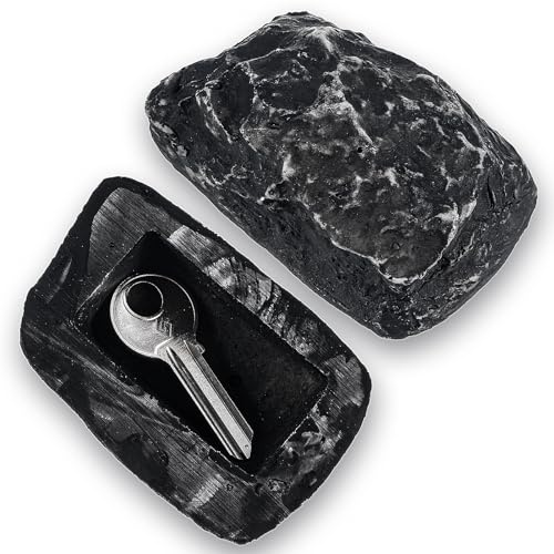 Schlüsselversteck für Draußen,Kunststoffe Stein Schlüsselversteck, Schlüsselstein Mit Geheimfach,Schlüssel Versteck Draußen,Schlüsselstein Haustürschlüssel