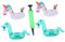 BESPORTBLE 4Piezas Inflables Creativas para Fiesta con Inflador Flotadores De Forma De Unicornio y Caballo para Piscina para Eventos Tropicales