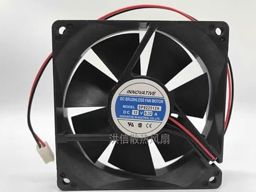 92MM Computer cooling fan，SP922512H DC12V 0.32A 9225 2-wire cooling fan
