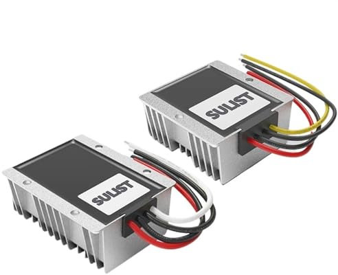 9-35V to 13.8V 12.6V 14.5V 5A-25A 12V Lithium Battery Charger Dual Battery System Boost Step-Down DC Lead Acid Battery Charger(Output 20A,10VTO32V-13.8V)