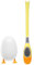 Duck Shape Toilet Clean Brush Long Handle Silicone Toilet Brush With Leak-proof Base Home Toilet Scrubber Cleaning Tool