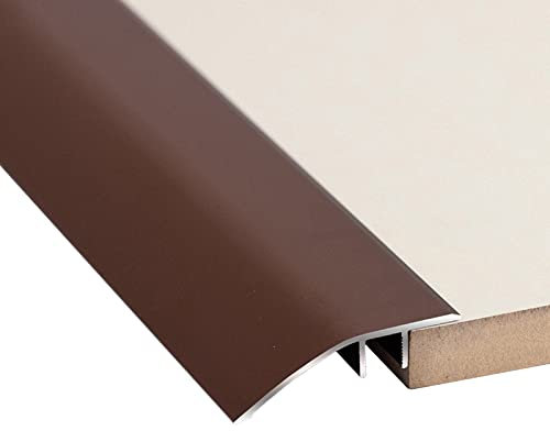 Tira de transición para piso Tira de transición para umbral de piso Tira de trana de tapajuntas, Aluminio, Madera a baldosa, Alfombra a baldosa, Madera a madera, Baldosa a baldosa/Rojo/35 in