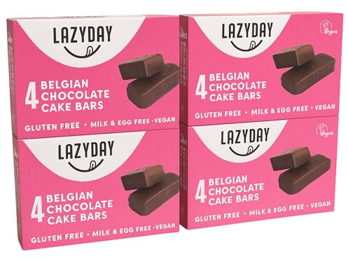 Lazy Day Vegan Belgian Chocolate Cake Bars 120g | Gluten-Free, Dairy-Free & Egg-Free | Plant-Based Snack Treats (4)