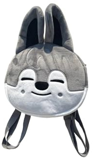 SKZoo Plüsch Rucksack K-pop Schulrucksack Wolf Chan/Leebit/Dwaekki/Jiniret/Quokka/Bbokari/Puppym/Foxi.ny Schulranzen Laptop Rucksack Schule Lässig Daypack Backpack für Fans