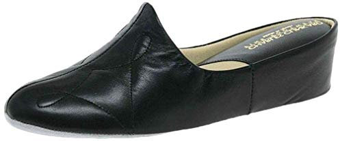 Charles Clinkard Dulcie Leather Slipper 4 Black Leather