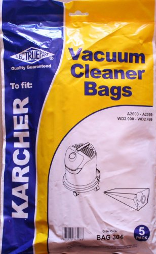 Electruepart Karcher Vacuum Cleaner Bags - 5 Pack