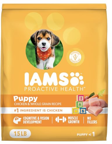 IAMS Proactive Health Dry Dog Food, Premium Dog Food Dry Recipe, 15 lb. Bag