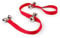 DSstyles Dog Doorbells Dog Training Bells Pet Door Bell Rope with 6 Loud Bells for Puppy Toilet Training House Training - Red