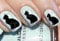 AWS Black Cat Nail Art Stickers Transfer, Vinyl, Black, 60 Count