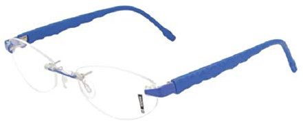 Switch It Brille 2276 - Blau-glanz-matt-gummiert