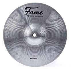 Fame Reflex Splash 10, Robustes Einsteiger-Schlagzeugbecken, Messing, Obertonreicher und Vielschichtiger Klang, Hochwertige Konstruktion, Silver Brilliant Finish, Perfektes Preis-Leistungs-Verhältnis