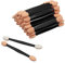 JUN-H 100 Stück Dual Ended Ovale Make up Lidschatten Bürsten Einweg Lidschatten Applikator Doppelseitige Schwammaufträger Geeignet für Frauen und Mädchen, die Täglich Make-up Verwenden