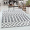 Carpetsale24 Teppich Wohnzimmer Hoch-Tief Effekt 3D Berber Optik Ethno Design Creme-Grau 80 x 250 cm Läufer - Hochflor Teppich Schlafzimmer Pflegeleicht - Elegante Boho Teppich für Küche Esszimmer