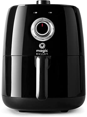 NutriBullet friggitrice ad aria, Friggitrice senza Olio, friggitrice ad aria calda, air fryer, potenza 1300 W, capacità da 2.5l, Nera, MBA021B