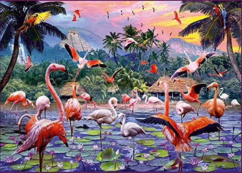 Ravensburger Puzzle - Pinke Flamingos - 1000 Teile