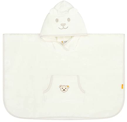 Steiff Unisex Kinder Mini Basic Bade Poncho, Cloud Dancer, One Size