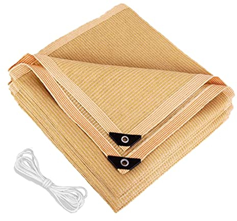 Adpavlix Sonnensegel Sonnenschutz Rechteckig, 2x3.5m Wasserdicht Balkon Terrasse mit Ösen 95% UV Schutz HDPE sonnennetz beschattung for Terrasse, Balkon, Gewächshaus und Garten Viereck