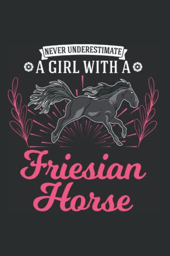 Friesenpferd Tagesplaner: Friesen Pferd Mädchen Friesenpferd / Kalender 2023 & 2024 / Wochenplaner Tagesplaner Planer / Planungsbuch To-Do-Liste / 6x9 Zoll / 100 ausfüllbare Seiten
