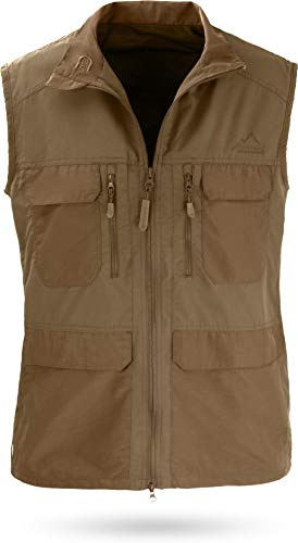 normani Outdoor Weste Freizeitweste Safariweste mit Sonnenschutz 50+ und vielen praktischen Taschen