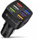 6 Ports Universal USB Car Charger Adapter, LED Light, Quick Charge 3.0 Car Cigarette Adapter Socket Multi Plug For Smart Phones, iPhone, Tablet, Power Bank, Samsung, Huawei
