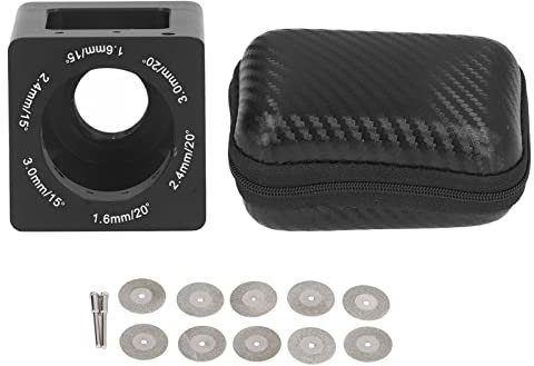Affûteur de Tungstène, Meuleuses de Tiges de Tungstène Aiguilles de Tungstène en Aluminium Outil de Tête de Meuleuse Outil de Soudage TIG avec 10 Boîtes de Rangement pour Tiges de Meule 2 Tiges de