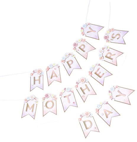 STOBOK 1 Satz Muttertagsbanner Hängende Zum Muttertag Glückliche Muttertagsdekoration Briefbanner Zum Muttertag Partydekoration Zum Muttertag Beste Mama-Banner Wandschmuck Zu Hause Papier