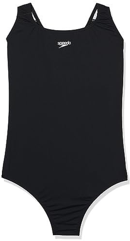 Speedo Eco Endurance+ Medalist Badeanzug für Damen, Schwarz, Schwarz , 44