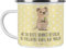 Mr. & Mrs. Panda Camping Emaille Tasse Quokka Happy - Geschenk, Niedliches Tier, Edelstahl Trinkbecher, Tasse Emaille, Gute Laune, Campingbecher,