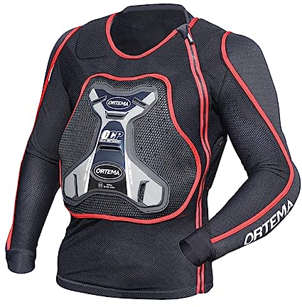 ORTEMA ORTHO-MAX Jacket DUO - Protektorenjacke für den optimalen Rundumschutz - Schützt die Wirbelsäule, Brust, Schultern und Ellenbogen - Motocross/Enduro (L)