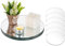 NUPTIO Bandejas Portavelas 12 Piezas Vidrio Espejado Placas de Velas 20cm Espejo Redondo Centros de Mesa Bandeja Decorativa a Granel 2mm Soporte Velas Pequeño Círculo Espejos Boda Fiesta DIY